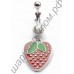 Кольцо в пупок strawberry dangling belly ring body