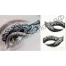 Цветная временная тату на глаза (на веко, бровь, висок) Eye Liner Sticker Shadow