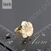 Кольцо Flower Ring Austrian Crystal Adjustable 18K Real Gold Plated