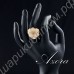 Кольцо Flower Ring Austrian Crystal Adjustable 18K Real Gold Plated