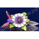 Кольцо Bird In the Flowers Design Ring Platinum Plated SWA ELEMENTS Austrian Crystal