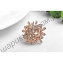 Кольцо ROXI Fashion Rose Gold Plated Pearl Flower Ring Party