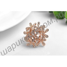 Кольцо ROXI Fashion Rose Gold Plated Pearl Flower Ring Party