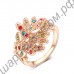 Кольцо 18K Rose Gold Plated Drill Peacock Ring Nice