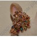 Кольцо 18K Rose Gold Plated Drill Peacock Ring Nice