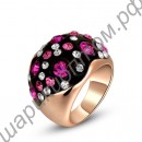 Кольцо Wedding Charm Party Jewelry Christmas Gift Women Elaborate 18K Rose Gold Plated