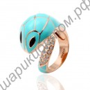 Кольцо snake ring 18 k rose gold zircon jewellery medusa